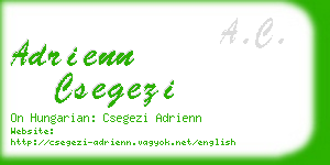 adrienn csegezi business card